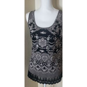 Bila black n white tank top Sm